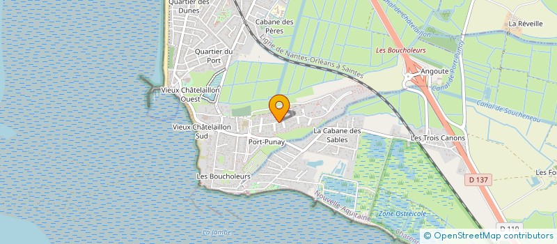 localisation de l'entreprise LGP ELECTRICITE à CHATELAILLON-PLAGE