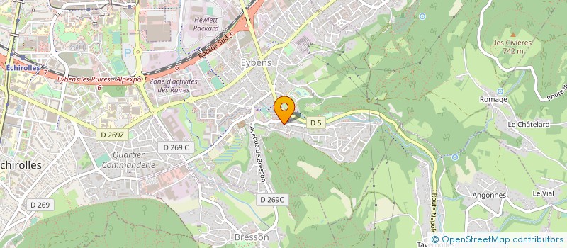 localisation de l'entreprise LGP FLEURS à EYBENS
