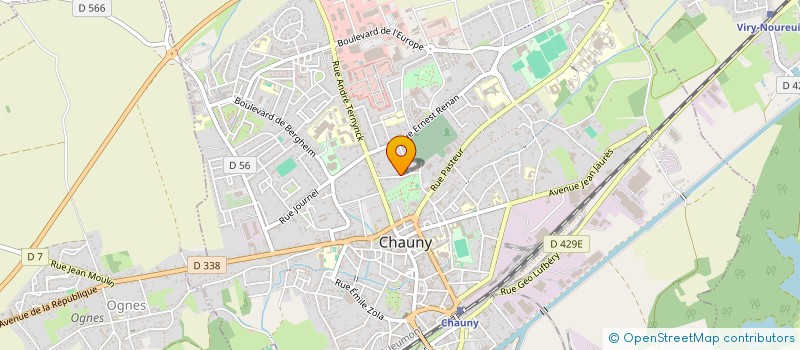 localisation de l'entreprise LGPC à CHAUNY