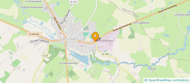 localisation de l'entreprise LGPMH  SECONDIGNY