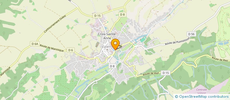 localisation de l'entreprise LGR BOULANGE DE LA FONTAINE  VALENSOLE