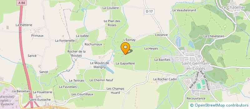 localisation de l'entreprise LGR CORP  SAINT-GERMAIN-EN-COGLES