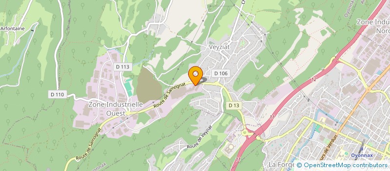 localisation de l'entreprise LGR FRANCE à OYONNAX