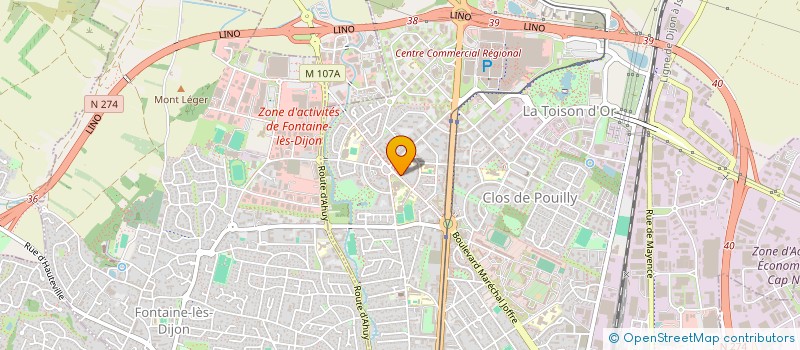 localisation de l'entreprise LGR HOLDING  DIJON