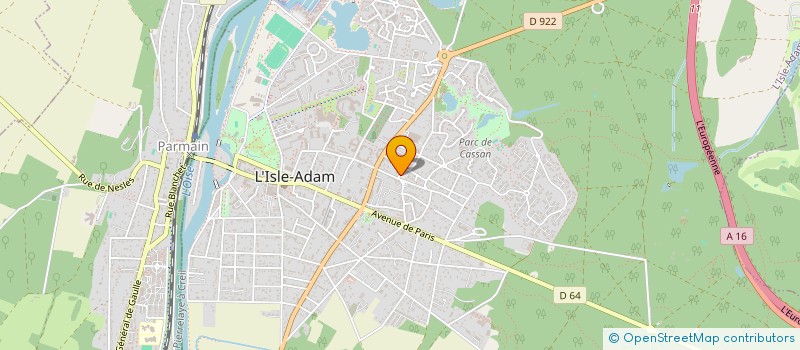 localisation de l'entreprise LGR-IMMO  L'ISLE-ADAM