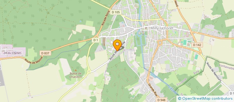 localisation de l'entreprise LGR - LA GRANGE ROUGE  MILLY-LA-FORET