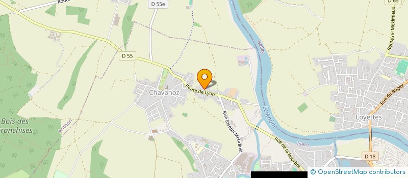 localisation de l'entreprise LGR SECURITE à CHAVANOZ