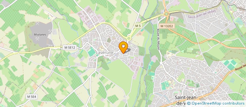 localisation de l'entreprise LGS  LAVERUNE