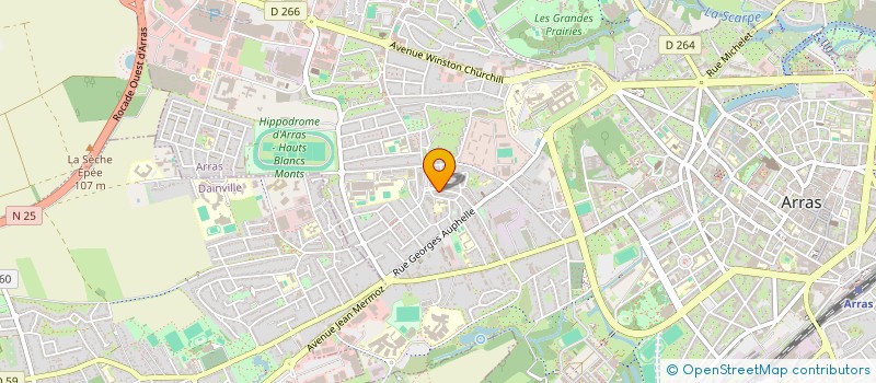 localisation de l'entreprise LGS  ARRAS