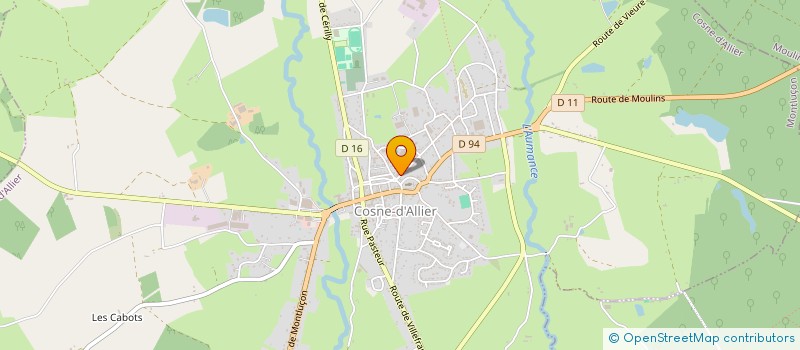 localisation de l'entreprise LGS AMBULANCES à COSNE D'ALLIER