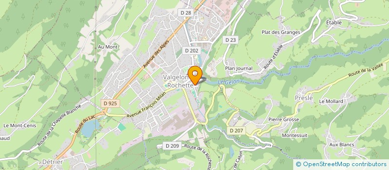 localisation de l'entreprise LGS AUTOMATISMES à VALGELON-LA ROCHETTE