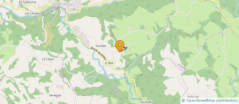 localisation de l'entreprise LGS ENERGIE  VILLECOMTAL