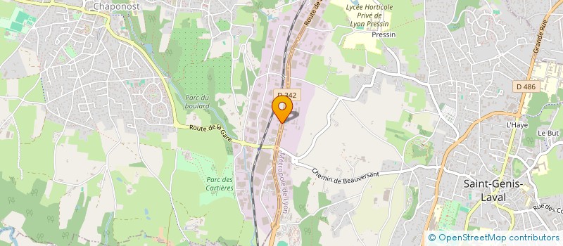 localisation de l'entreprise LGS IMMO  CHAPONOST