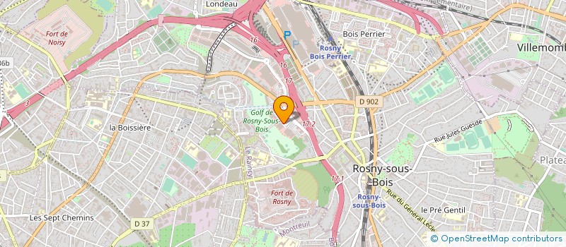 localisation de l'entreprise LGS - LA GESTION DES STANDS à ROSNY-SOUS-BOIS