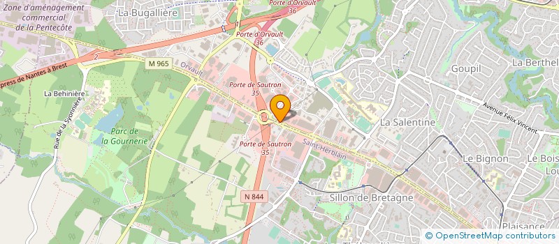 localisation de l'entreprise LGS PROPRETE à ORVAULT
