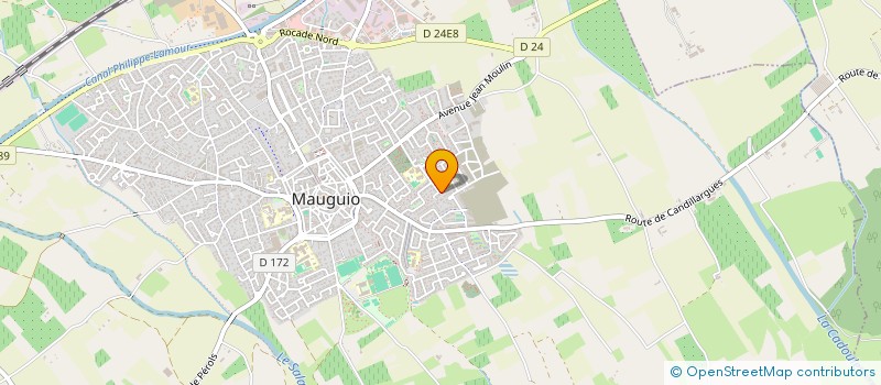 localisation de l'entreprise LGSM 34  MAUGUIO