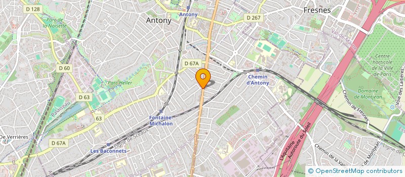 localisation de l'entreprise LGT IMMOBILIER à ANTONY