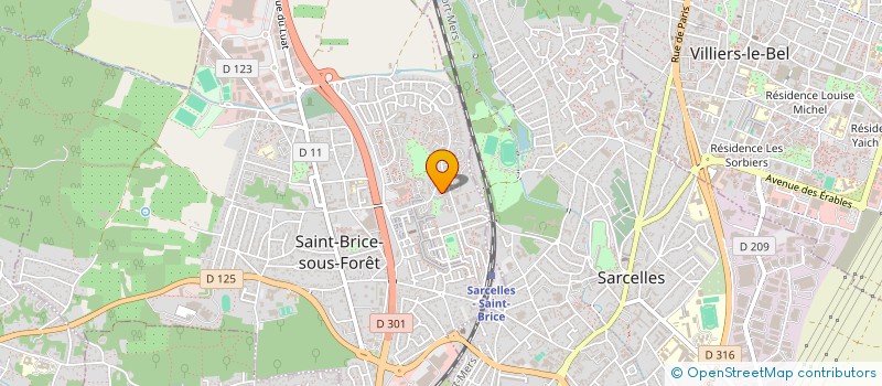 localisation de l'entreprise LGT IMPRIMERIE ASSOCIATION  SAINT-BRICE-SOUS-FORET