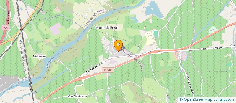 localisation de l'entreprise LGTA  MONTESQUIEU-DES-ALBERES