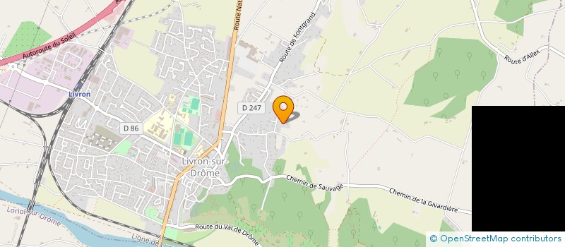 localisation de l'entreprise LGTC  LIVRON-SUR-DROME