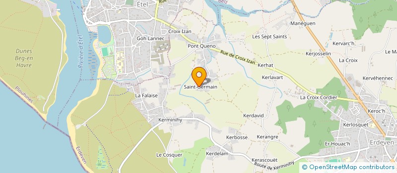 localisation de l'entreprise LGUILLEVIC CONSULTING  ERDEVEN