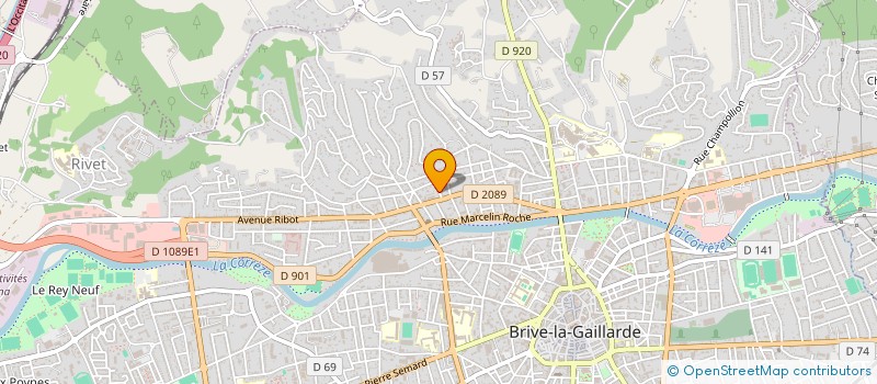 localisation de l'entreprise LGV  BRIVE-LA-GAILLARDE