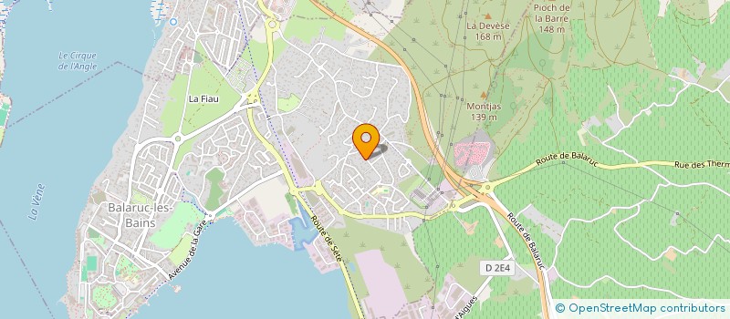 localisation de l'entreprise LGV  BALARUC-LES-BAINS