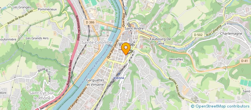 localisation de l'entreprise LGVB ICONE à VIENNE