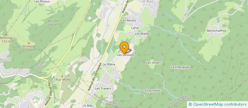 localisation de l'entreprise LGX  VAULNAVEYS-LE-BAS