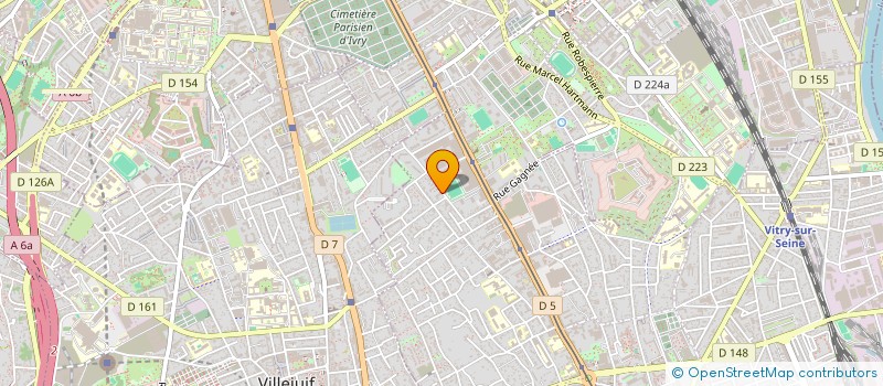 localisation de l'entreprise LH 168 à VITRY-SUR-SEINE