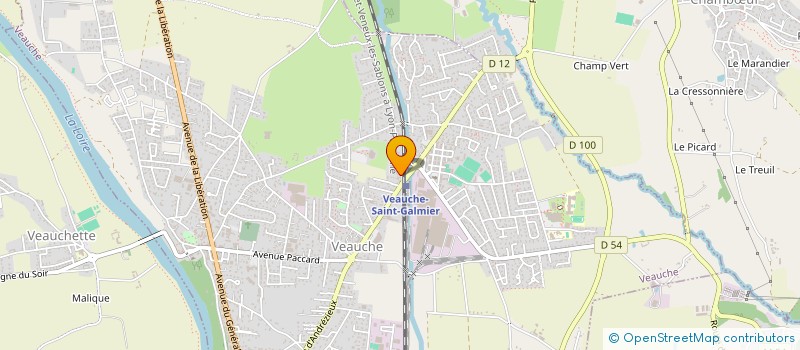 localisation de l'entreprise LH 2A FINANCE  VEAUCHE