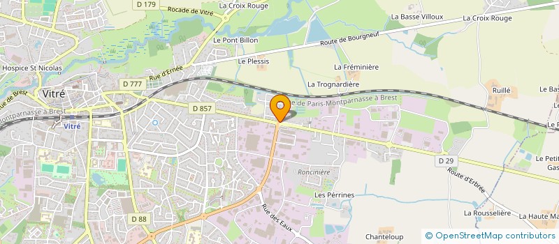 localisation de l'entreprise LH à VITRE