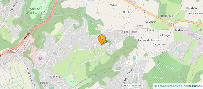 localisation de l'entreprise LH  BOULIAC