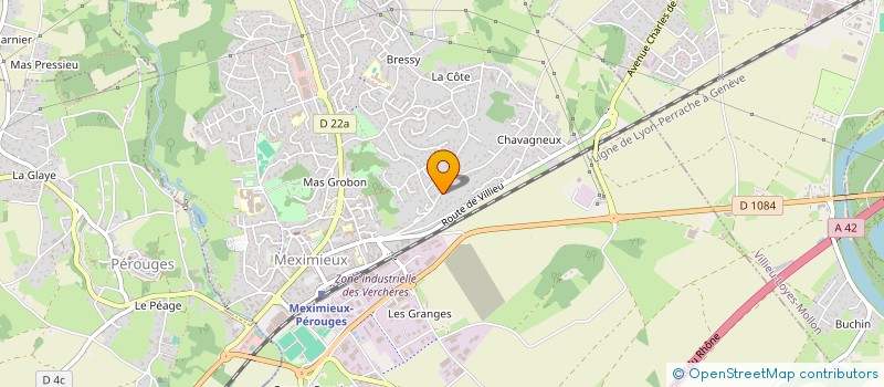 localisation de l'entreprise LH à MEXIMIEUX
