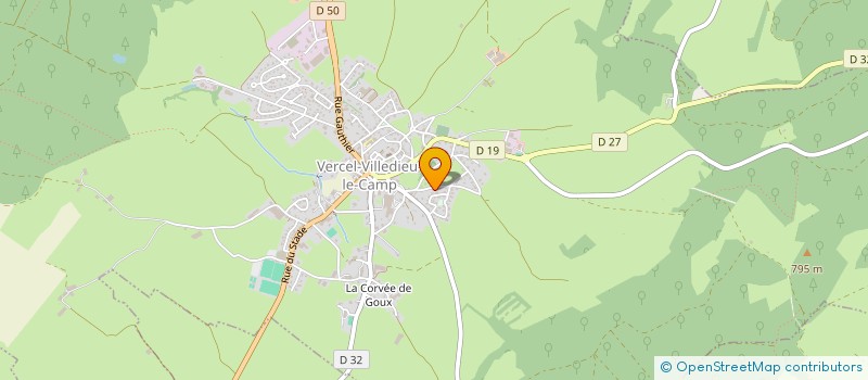 localisation de l'entreprise LH AMENAGEMENT 25  VERCEL-VILLEDIEU-LE-CAMP