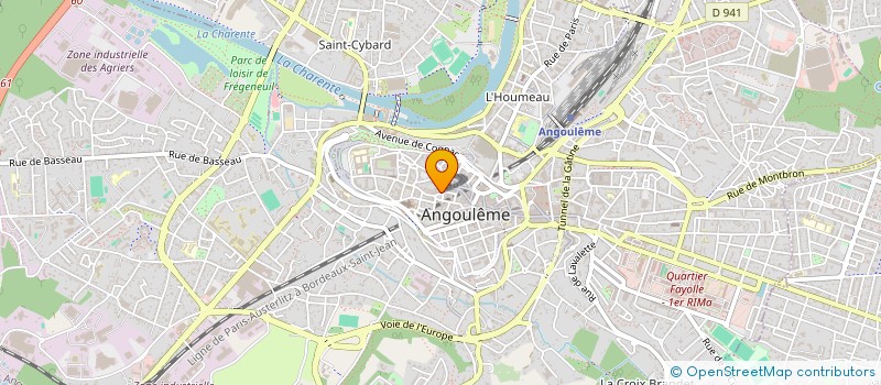localisation de l'entreprise LH ARTS à ANGOULEME