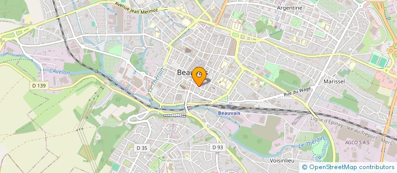 localisation de l'entreprise LH ASSOCIES & CIE  BEAUVAIS