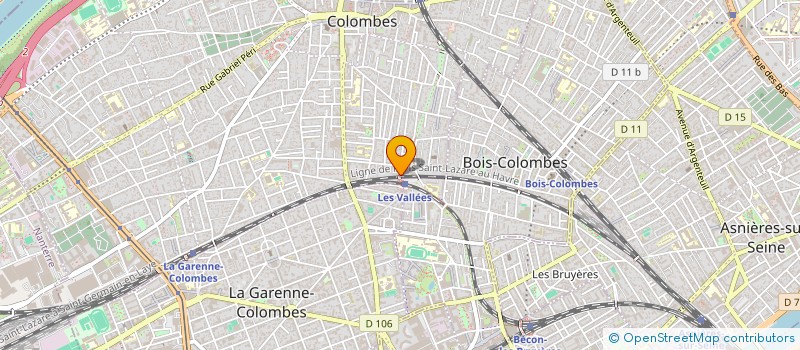 localisation de l'entreprise LH AUTO à COLOMBES