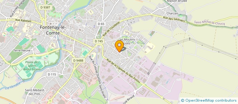 localisation de l'entreprise LH AUTOMOBILE  FONTENAY-LE-COMTE