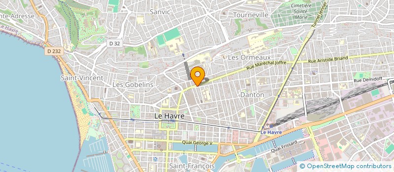 localisation de l'entreprise LH COFFEE à LE HAVRE