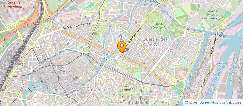 localisation de l'entreprise LH CONSEIL à STRASBOURG