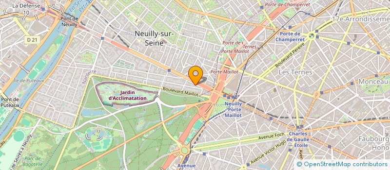 localisation de l'entreprise LH CONSEIL à NEUILLY-SUR-SEINE