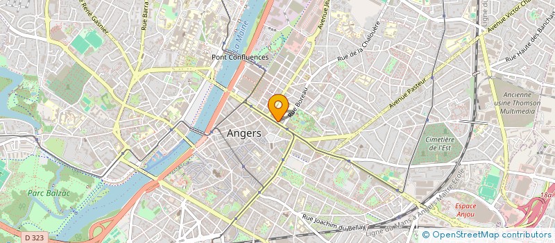 localisation de l'entreprise LH CONSULTING à ANGERS
