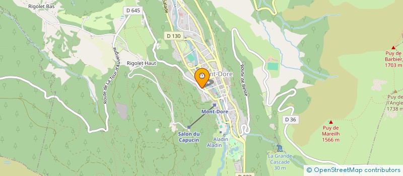 localisation de l'entreprise LH COUVERTURE-ZINGUERIE  MONT-DORE