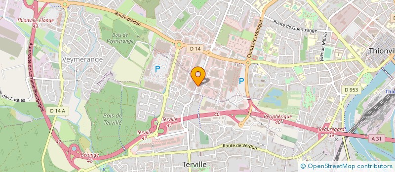 localisation de l'entreprise LH CUISINES à THIONVILLE