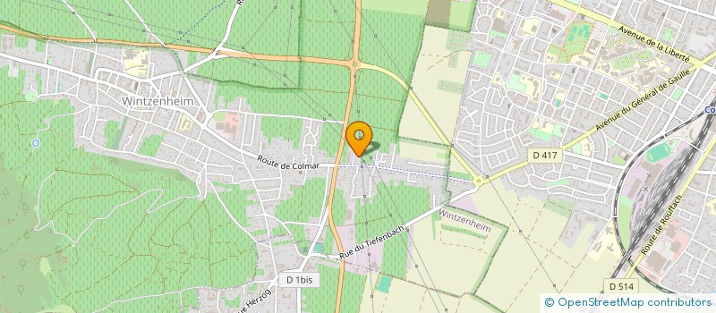 localisation de l'entreprise LH DISTRIBUTION  WINTZENHEIM