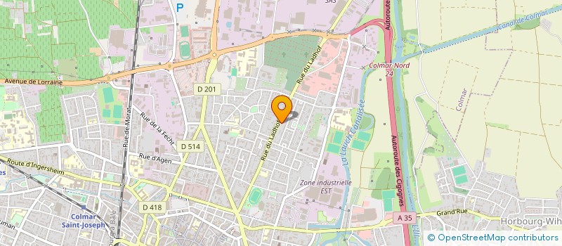 localisation de l'entreprise LH DISTRIBUTION  COLMAR