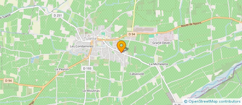 localisation de l'entreprise LH ECONOM BAT à TULETTE