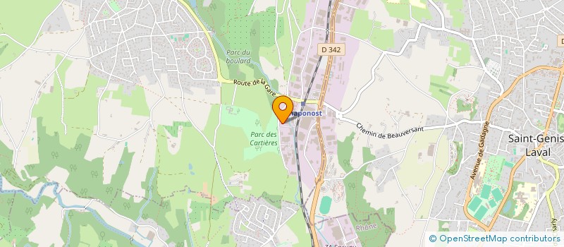 localisation de l'entreprise LH ENERGIES à CHAPONOST