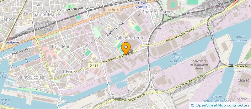 localisation de l'entreprise LH F PREVENTION à LE HAVRE